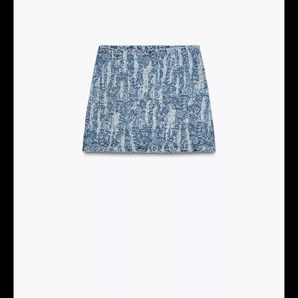 Zara Denim Blue Skirt - Picture 4 of 5